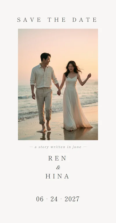結婚式招待状はWebでスマートに。雑誌のようなおしゃれなエディトリアルデザイン